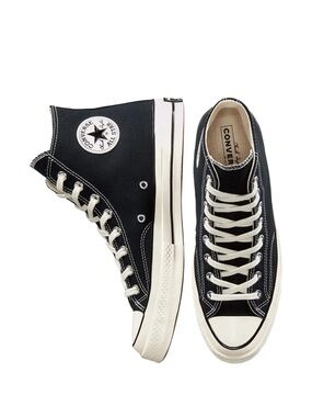 Converse Black and White High Top Sneakers